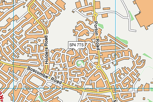 SP4 7TS map - OS VectorMap District (Ordnance Survey)