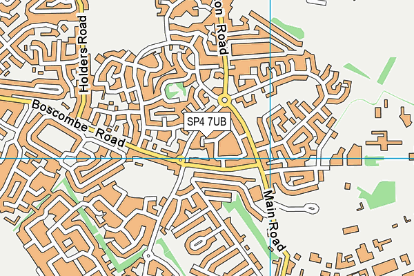 SP4 7UB map - OS VectorMap District (Ordnance Survey)