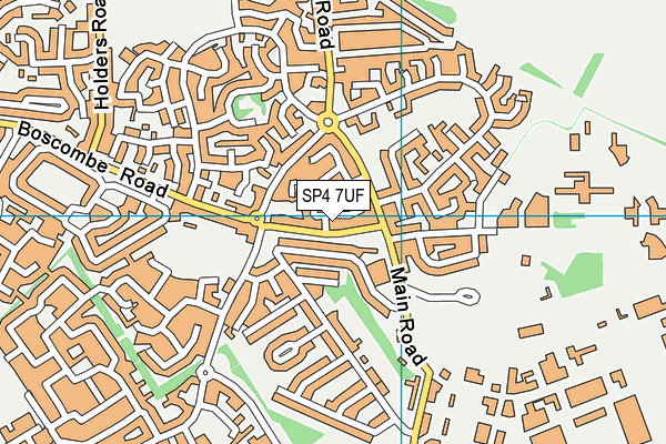 SP4 7UF map - OS VectorMap District (Ordnance Survey)