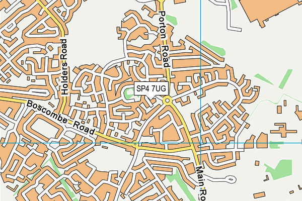 SP4 7UG map - OS VectorMap District (Ordnance Survey)