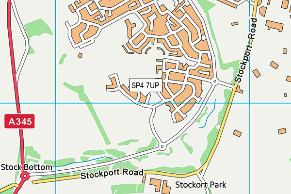 SP4 7UP map - OS VectorMap District (Ordnance Survey)