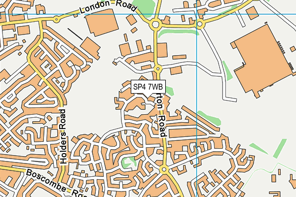 SP4 7WB map - OS VectorMap District (Ordnance Survey)