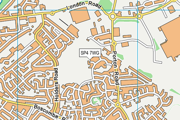 SP4 7WG map - OS VectorMap District (Ordnance Survey)