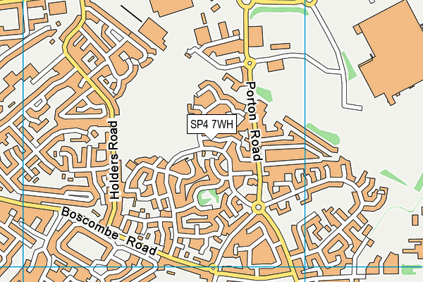 SP4 7WH map - OS VectorMap District (Ordnance Survey)