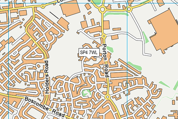 SP4 7WL map - OS VectorMap District (Ordnance Survey)