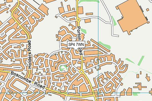 SP4 7WN map - OS VectorMap District (Ordnance Survey)