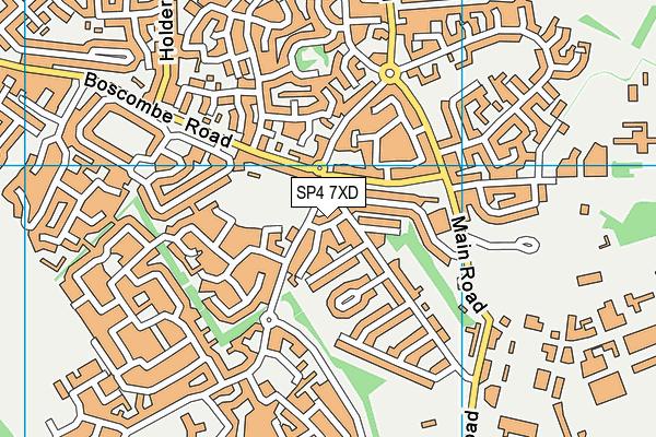 SP4 7XD map - OS VectorMap District (Ordnance Survey)