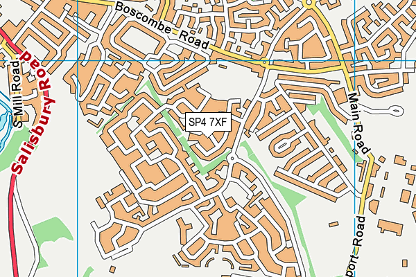 SP4 7XF map - OS VectorMap District (Ordnance Survey)