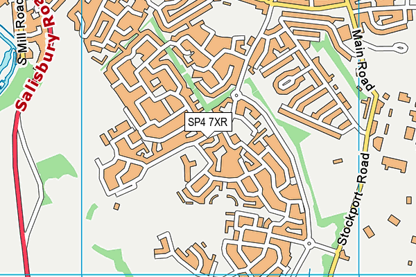 SP4 7XR map - OS VectorMap District (Ordnance Survey)