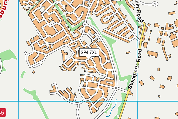 SP4 7XU map - OS VectorMap District (Ordnance Survey)