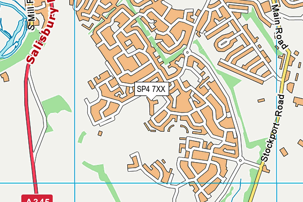 Archers Gate Centenary Pavilion map (SP4 7XX) - OS VectorMap District (Ordnance Survey)