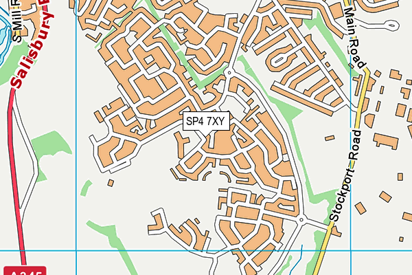 SP4 7XY map - OS VectorMap District (Ordnance Survey)