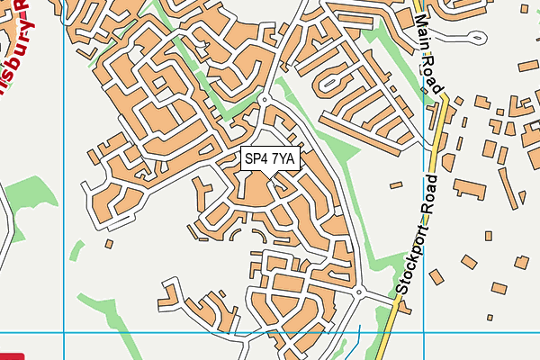 SP4 7YA map - OS VectorMap District (Ordnance Survey)