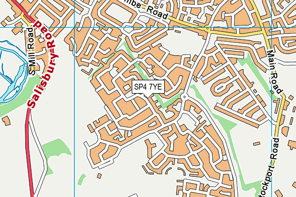 SP4 7YE map - OS VectorMap District (Ordnance Survey)