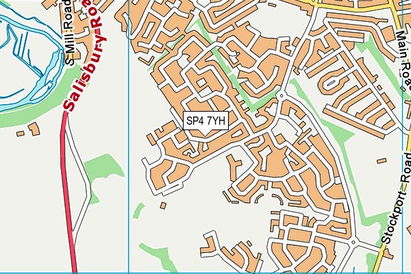 SP4 7YH map - OS VectorMap District (Ordnance Survey)