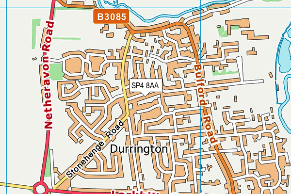 SP4 8AA map - OS VectorMap District (Ordnance Survey)