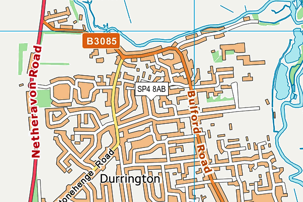 SP4 8AB map - OS VectorMap District (Ordnance Survey)