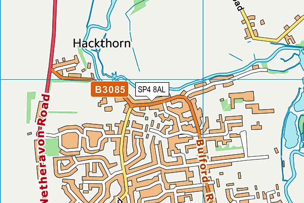 SP4 8AL map - OS VectorMap District (Ordnance Survey)