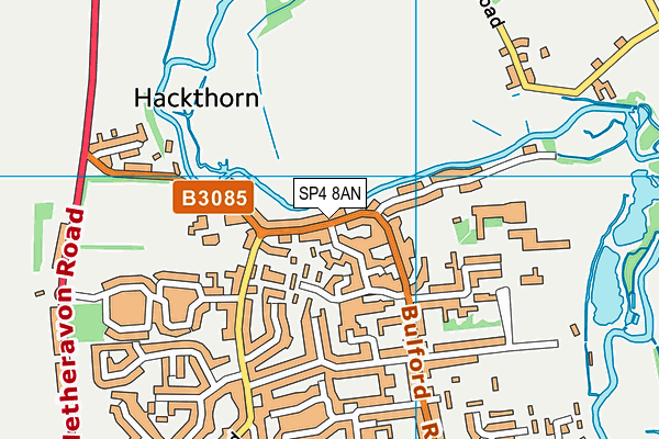 SP4 8AN map - OS VectorMap District (Ordnance Survey)