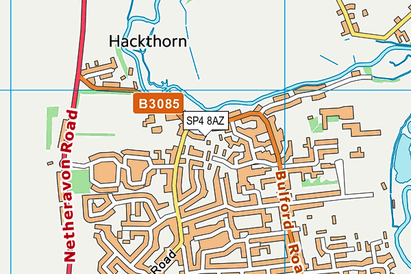 SP4 8AZ map - OS VectorMap District (Ordnance Survey)