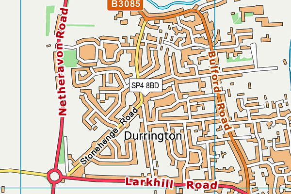 SP4 8BD map - OS VectorMap District (Ordnance Survey)