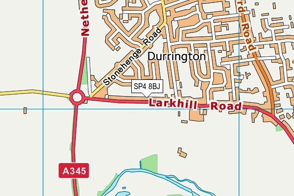 SP4 8BJ map - OS VectorMap District (Ordnance Survey)