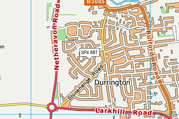 SP4 8BT map - OS VectorMap District (Ordnance Survey)