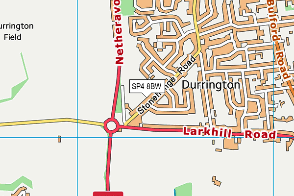 SP4 8BW map - OS VectorMap District (Ordnance Survey)