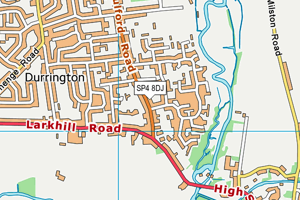 SP4 8DJ map - OS VectorMap District (Ordnance Survey)