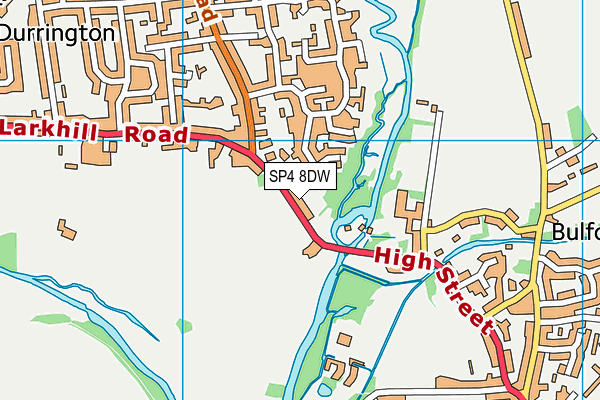 SP4 8DW map - OS VectorMap District (Ordnance Survey)