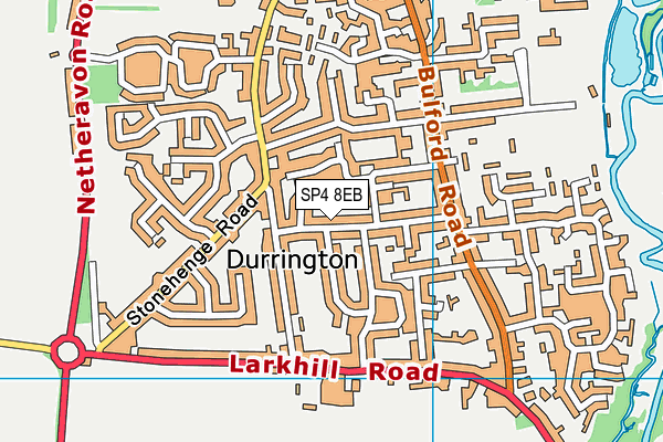 SP4 8EB map - OS VectorMap District (Ordnance Survey)