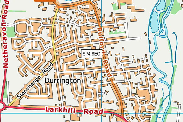 SP4 8EG map - OS VectorMap District (Ordnance Survey)