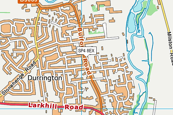 SP4 8EX map - OS VectorMap District (Ordnance Survey)