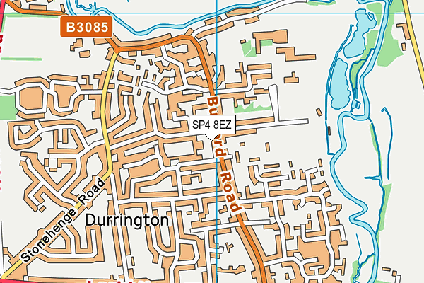 SP4 8EZ map - OS VectorMap District (Ordnance Survey)