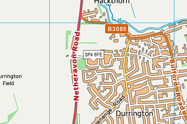 SP4 8FE map - OS VectorMap District (Ordnance Survey)