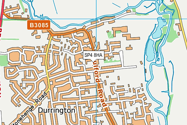 SP4 8HA map - OS VectorMap District (Ordnance Survey)