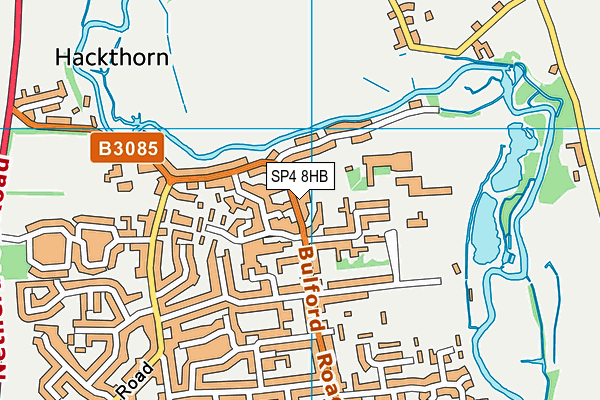 SP4 8HB map - OS VectorMap District (Ordnance Survey)