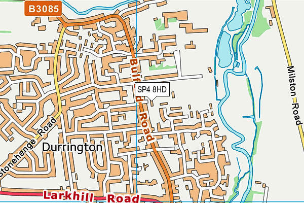 SP4 8HD map - OS VectorMap District (Ordnance Survey)