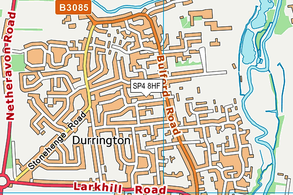 SP4 8HF map - OS VectorMap District (Ordnance Survey)