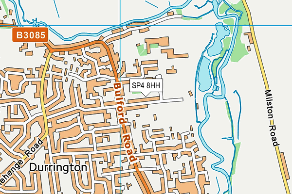 Durrington Swimming & Fitness Centre map (SP4 8HH) - OS VectorMap District (Ordnance Survey)