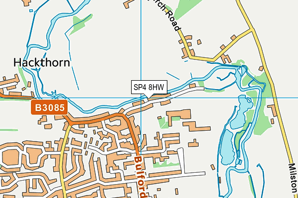 SP4 8HW map - OS VectorMap District (Ordnance Survey)
