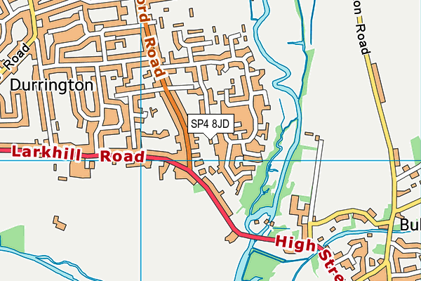 SP4 8JD map - OS VectorMap District (Ordnance Survey)