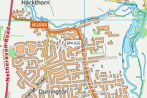 SP4 8JG map - OS VectorMap District (Ordnance Survey)