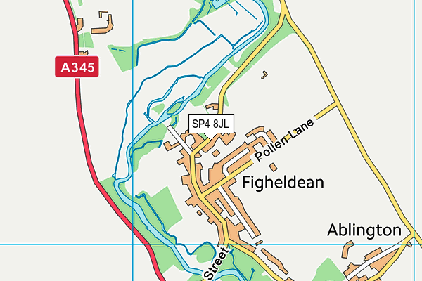 SP4 8JL map - OS VectorMap District (Ordnance Survey)