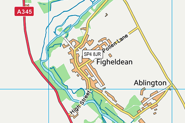 Figheldean Recreation Ground map (SP4 8JR) - OS VectorMap District (Ordnance Survey)
