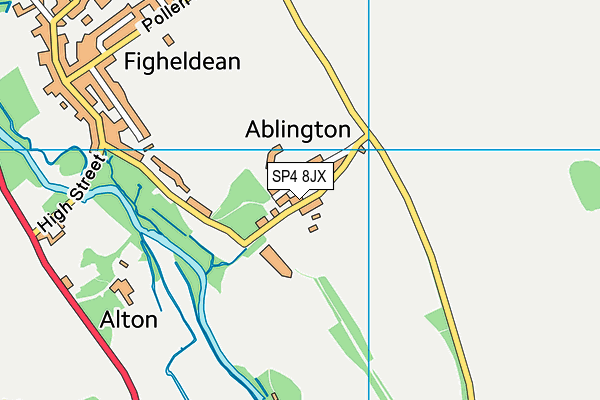 SP4 8JX map - OS VectorMap District (Ordnance Survey)