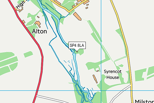 SP4 8LA map - OS VectorMap District (Ordnance Survey)