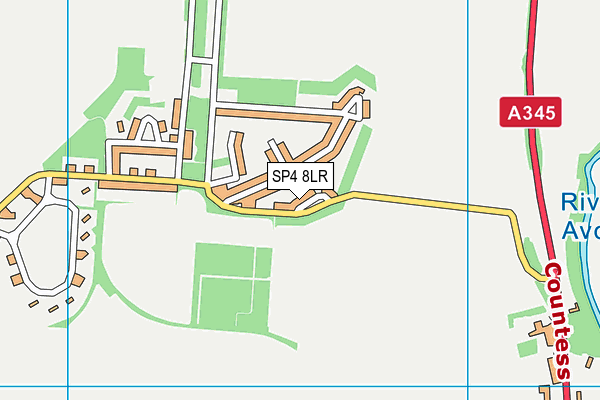 SP4 8LR map - OS VectorMap District (Ordnance Survey)