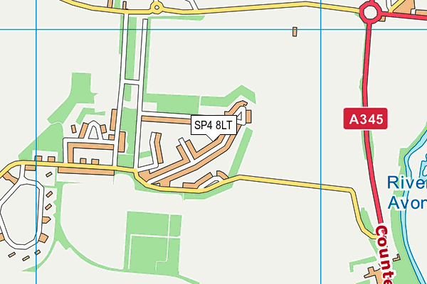 SP4 8LT map - OS VectorMap District (Ordnance Survey)