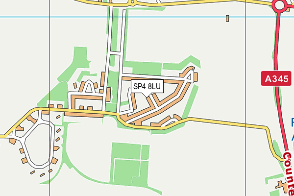 SP4 8LU map - OS VectorMap District (Ordnance Survey)